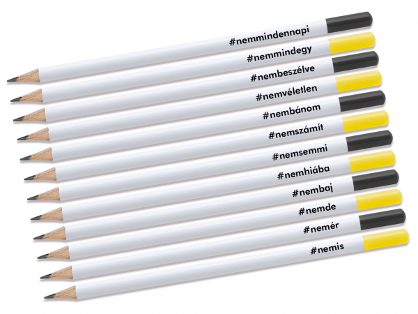 Kreatív ceruza - #NEMcerka - 12 darabos szett